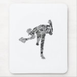 Black & White Scribble Pitcher Mousepads