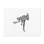 Black & White Scribble Pitcher Postcard