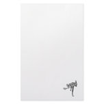 Black &amp; White Scribble Pitcher Custom Stationery