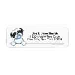 Black White Shih Tzu Clean & Simple labels
