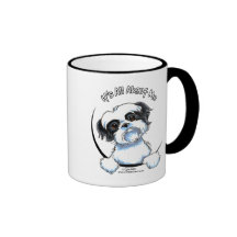 Black/White Shih Tzu IAAM Mugs