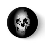 Black & White Skull Pinback Buttons