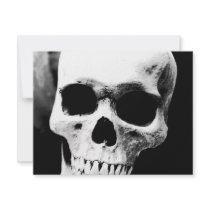 Black & White Skull invitations
