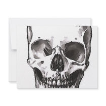 Black & White Skull invitations by made_in_atlantis Black & White Skull invitations