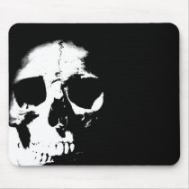 Black & White Skull Mousepads