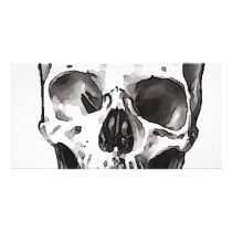 Black & White Skull photo cards by made_in_atlantis Black & White Skull photo cards