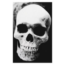 Black & White Skull stationery