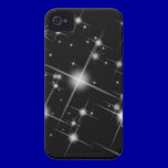 BLACK WHITE SPARKLING STARS UNIVERSE GALAXY SPACE casemate cases