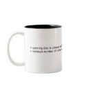 Black/White Spinning Disk mugs