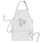 Black/White Spiral of Life Aprons