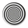 Black & White Spiral Optical Illusion Refrigerator Magnets