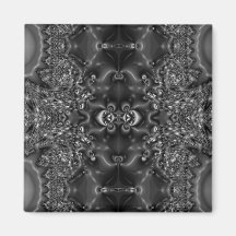 Black & White Starry Night Magnet