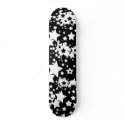 Black & White Stars Skateboard by misadventuresofmarla Black & White Stars Skateboard