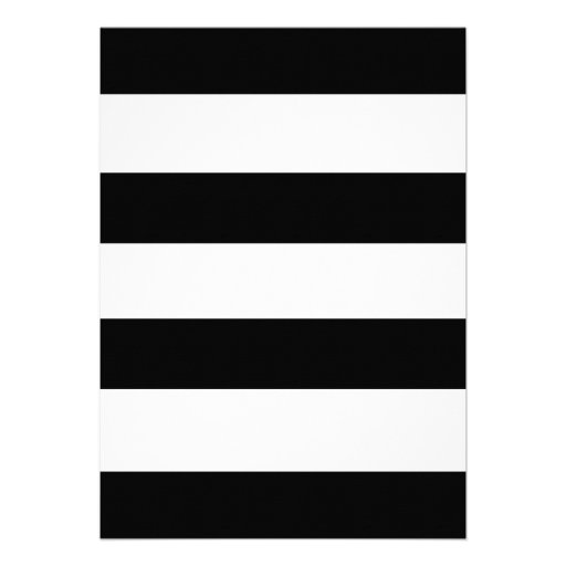 Black & White Stripe Kate Spade Wedding Invitation Personalized Announcement