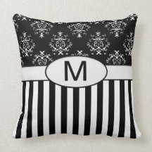 Black & White Striped Baroque Pillows
