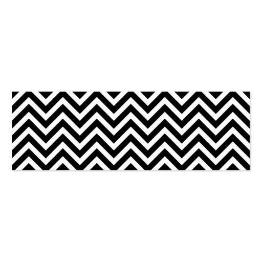 Black & White Sweet Heart & Chevron Gift Tags Business Card Templates (back side)