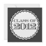 Black White Swirl Class of 2012 Announcement