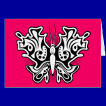 Black White TATTOO BUTTERFLY rough tough graphics cards