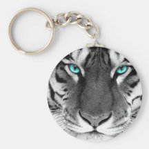 Black White Tiger Keychains