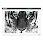 Black White Tiger Laptop Decal