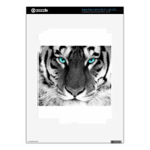 Black White Tiger Skins For iPad 3