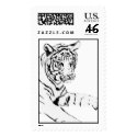 Black & White Tiger Stamp