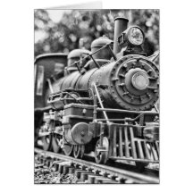 Black & White Train card