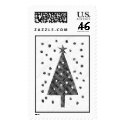 Black & White Tree & Snow postage by BlackCards Black & White Tree & Snow postage