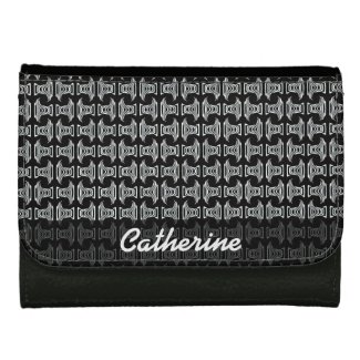 Black White Tribal Pattern Wallets