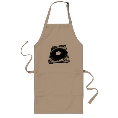 Black & White Turntable Apron by ElectricPopSpot