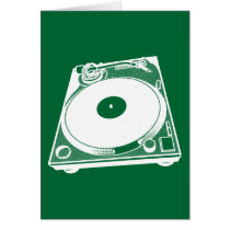 Black & White Turntable Card
