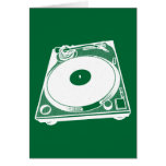 Black &amp; White Turntable Card