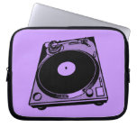 Black & White Turntable laptop sleeves