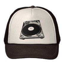 Black & White Turntable Mesh Hats