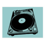 Black & White Turntable Post Cards