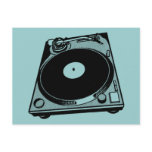 Black & White Turntable Post Cards