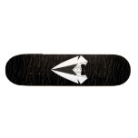 Black/White Tuxedo Custom Skate Board