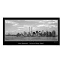 Black & White Twin Towers poster posters