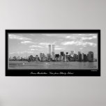 Black & White Twin Towers poster