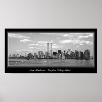 Black & White Twin Towers poster