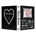 Black &amp; White Unisex Baby Book Binders