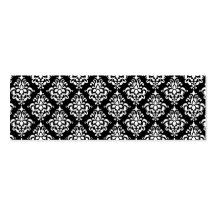 Black White Vintage Damask Pattern 1 Business Cards