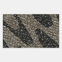 Black & White Wavy Sequin Stickers