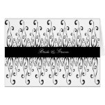 Black & White Wedding Curls Card