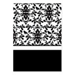 Black & White Wedding Invitation Card Inserts Business Card Templates