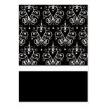 Black & White Wedding Invitation Card Inserts Business Cards