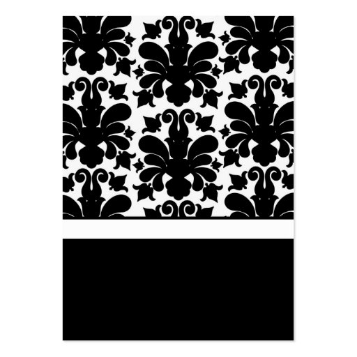 Black & White Wedding Invitation Card Inserts Business Card Template (front side)