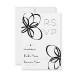 Black & White Wedding R.S.V.P. invitations