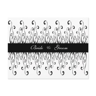 Black & White Wedding - Save The Date Post Cards by pooja1008