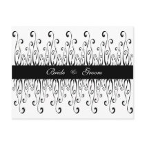 Black & White Wedding - Save The Date postcards by pooja1008 Black & White Wedding - Save The Date postcards